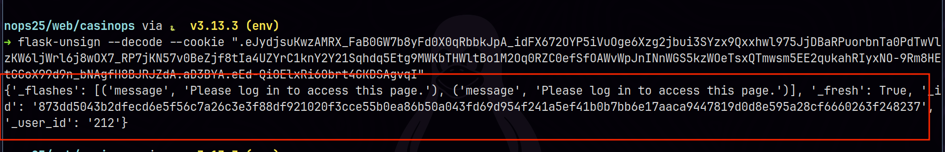 confirming flask backend