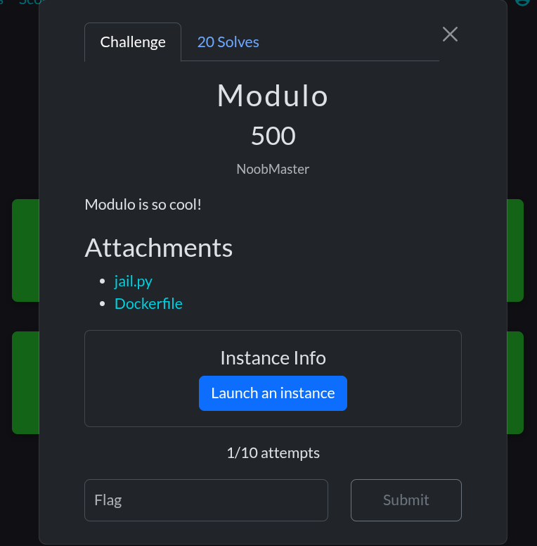 challenge description